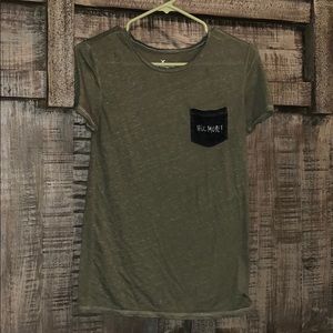 olive green t-shirt
